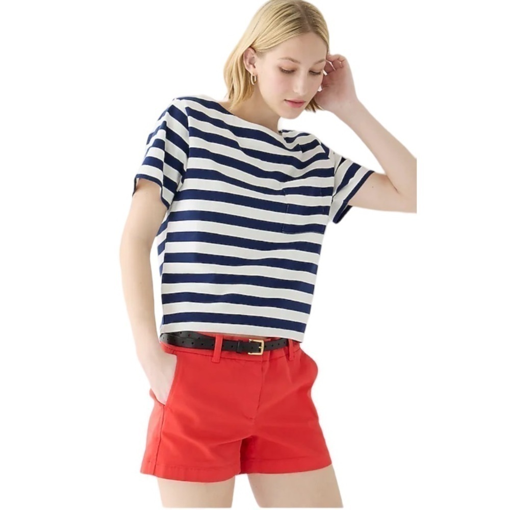 J. Crew Chino watermelon red 100% cotton broken-in shorts